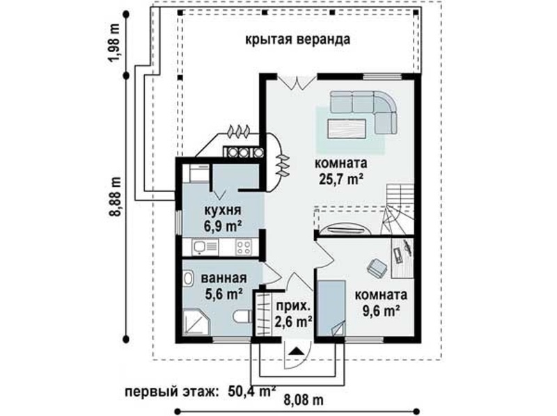 Деревянный загородный дом, проекты 1 этажа