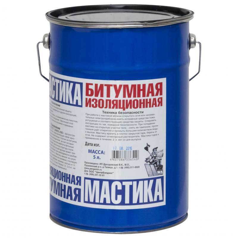 В гипермаркетах Леруа Мерлен битумная мастика представлена в различных объемах.