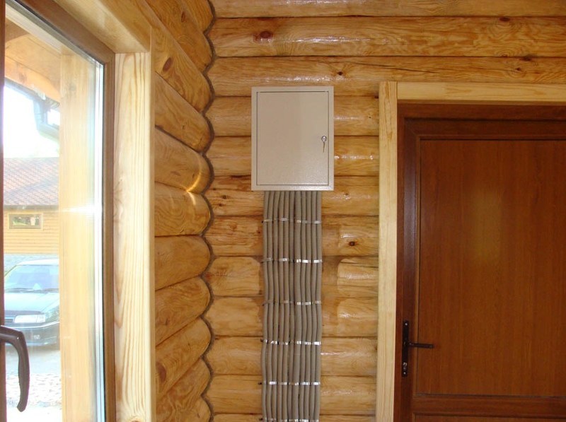 Распределительный щит для эл проводки в деревянном доме