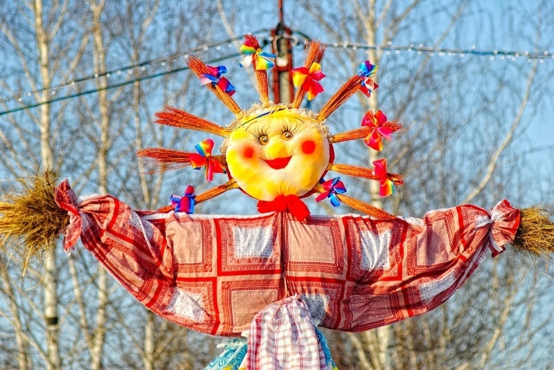 Чучело из соломы на масленицу